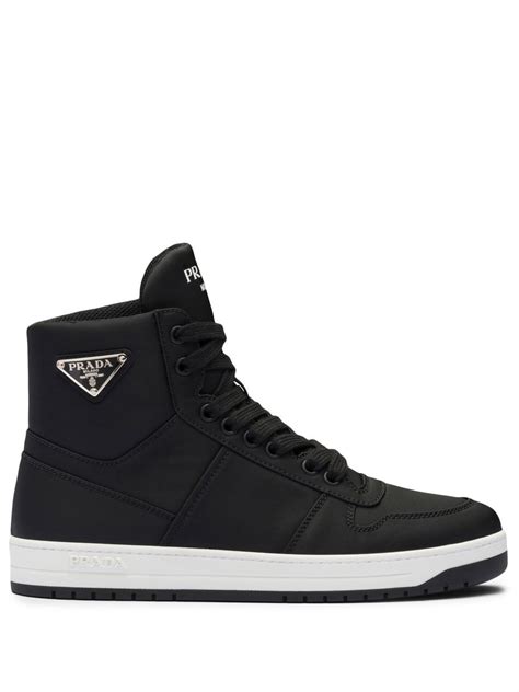 prada purple shoes|black high top Prada sneakers.